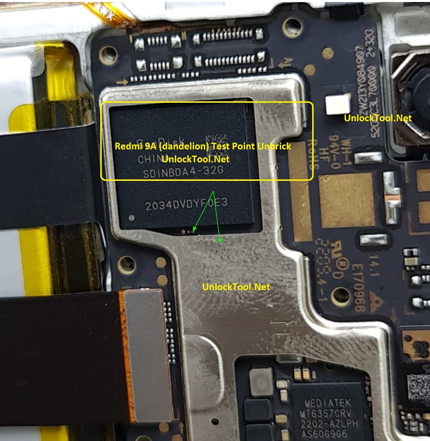 Xiaomi Redmi 9a Test Point / EDL Point